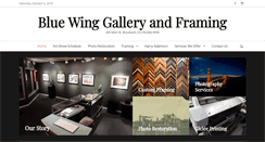 Desktop Screenshot of bluewinggallery.com