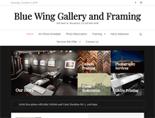 Tablet Screenshot of bluewinggallery.com